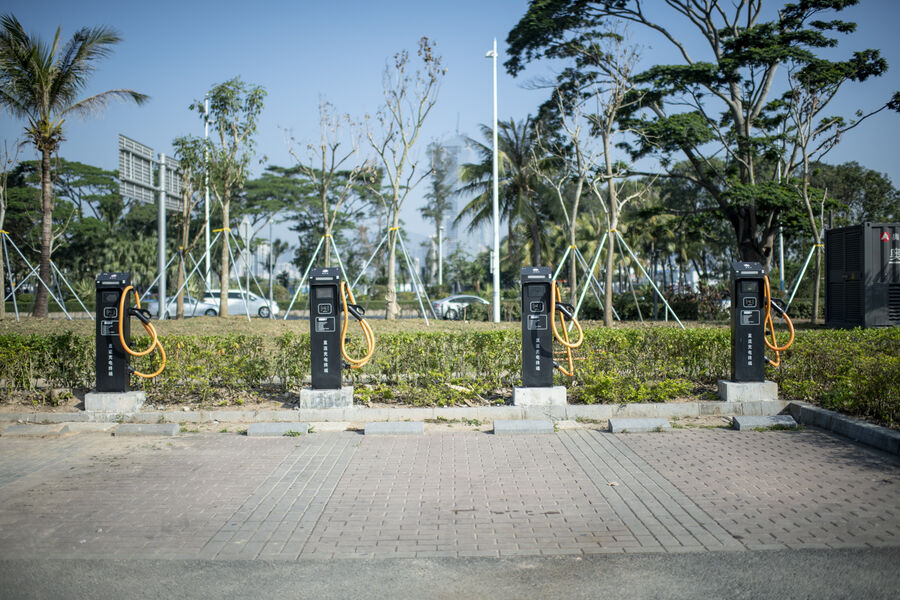 Charging stations for electric cars in Shenzhen
