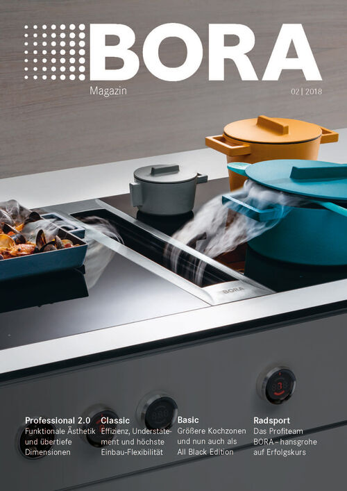 BORA Magazin 02/2018 Cover des Bora Magazins 02/2018