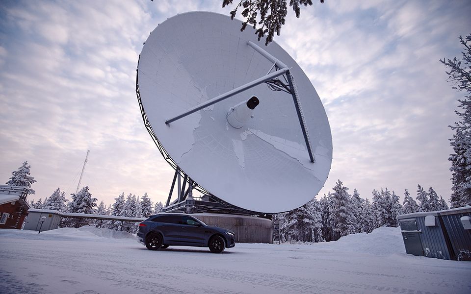 Radar antenna of the Sodankylä Geophysical Observatory