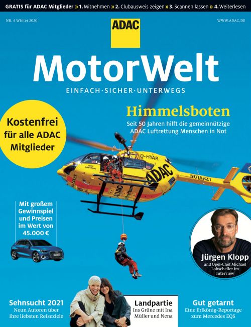 Cover of the ADAC Motorwelt issue 04/2020