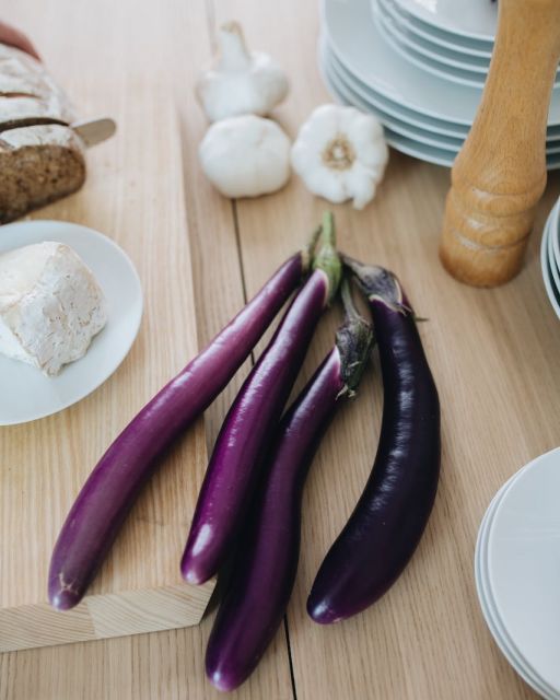 eggplants on the table