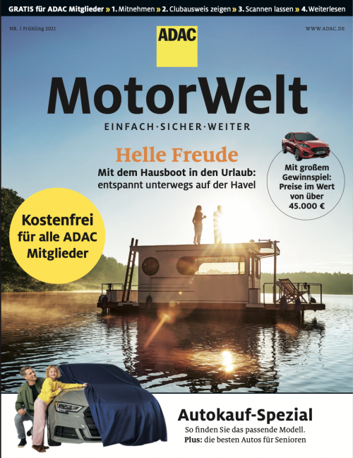 Cover of the ADAC Motorwelt issue 01/2021