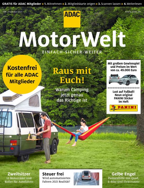 Cover der ADAC Motorwelt Ausgabe 02/2021