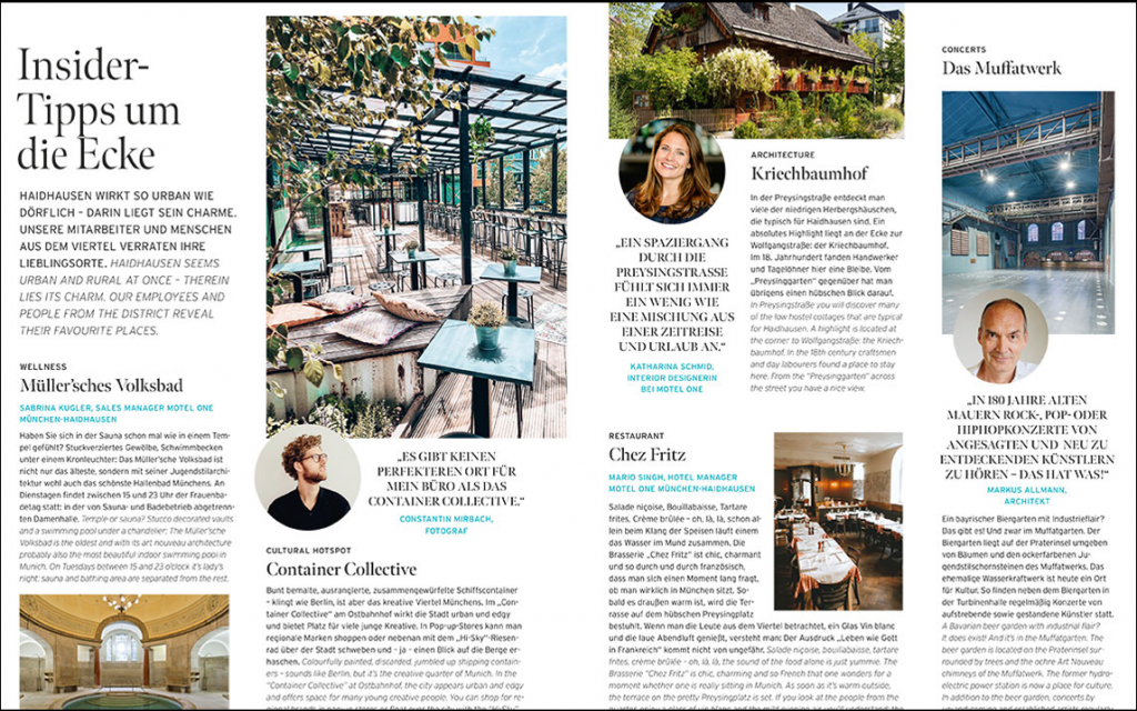 Motel One Magazin One Design