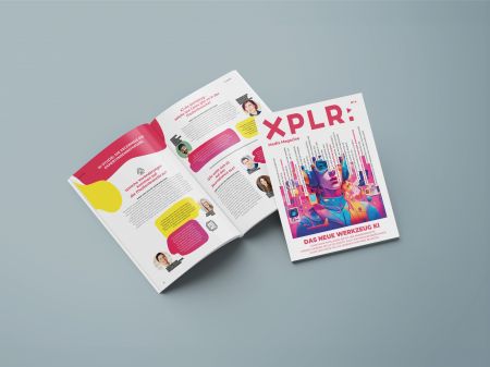 Cover and double-page spread from XPLR: Media Magazine N° 4